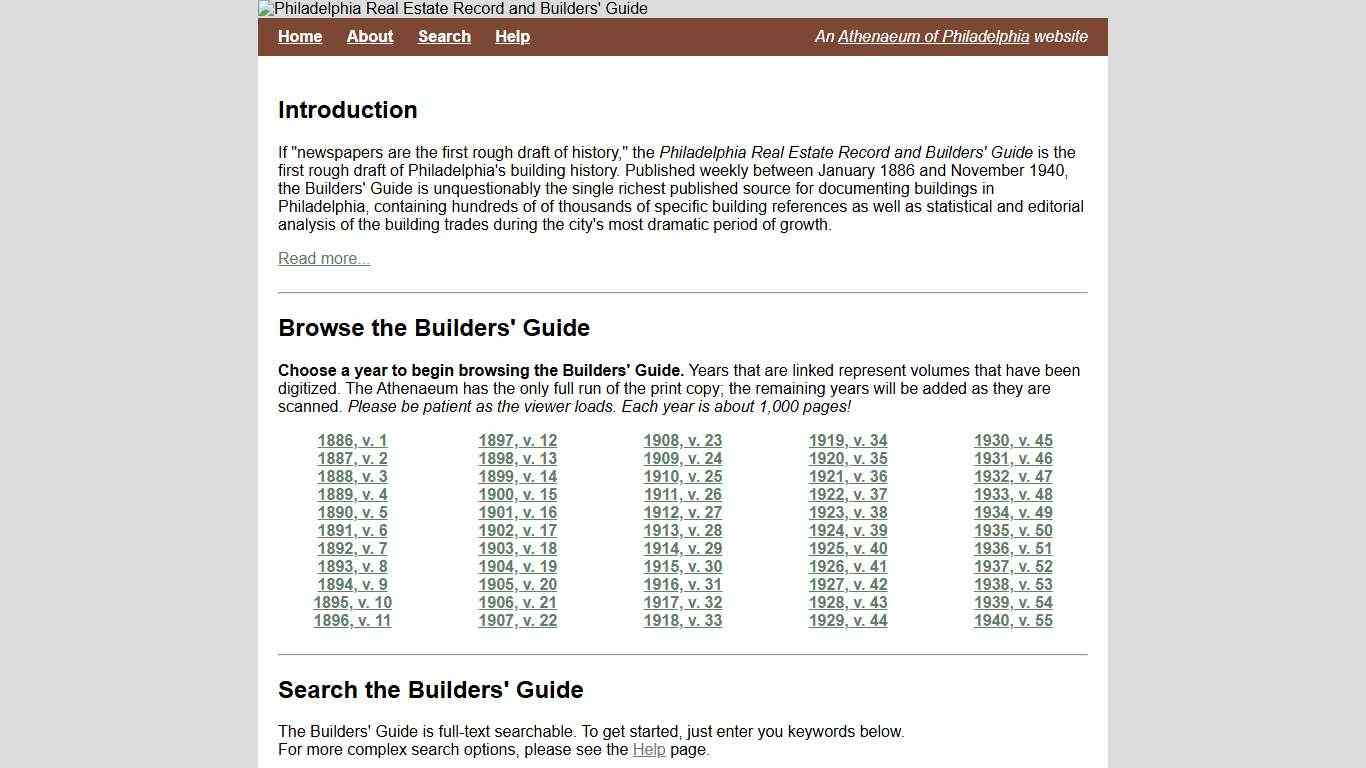 Philadelphia Builders' Guide